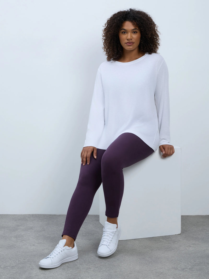 Plum Jersey Leggings