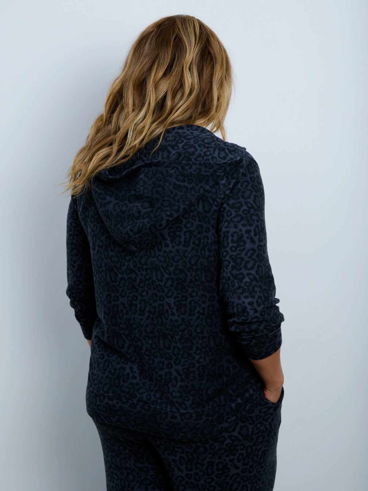 Grey Animal Supersoft Zip Hoodie