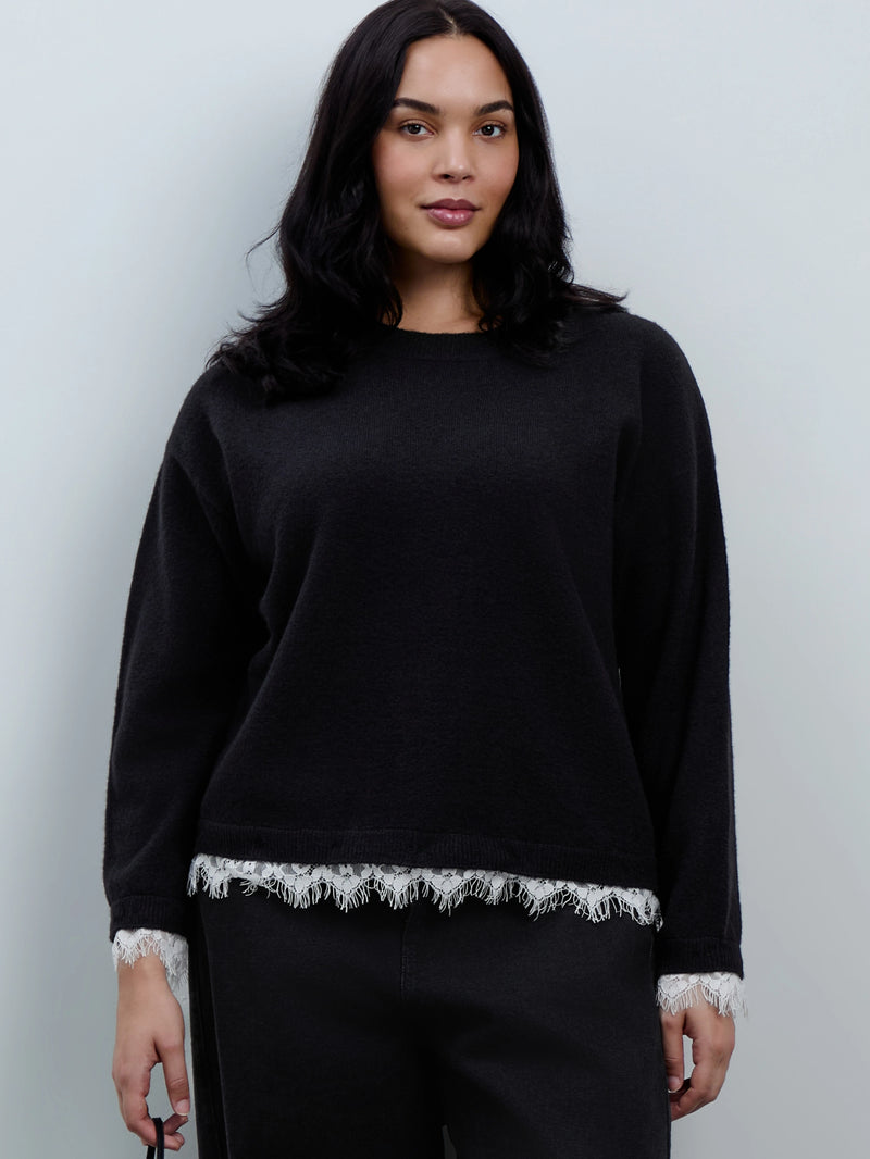 Lace Trim Jumper