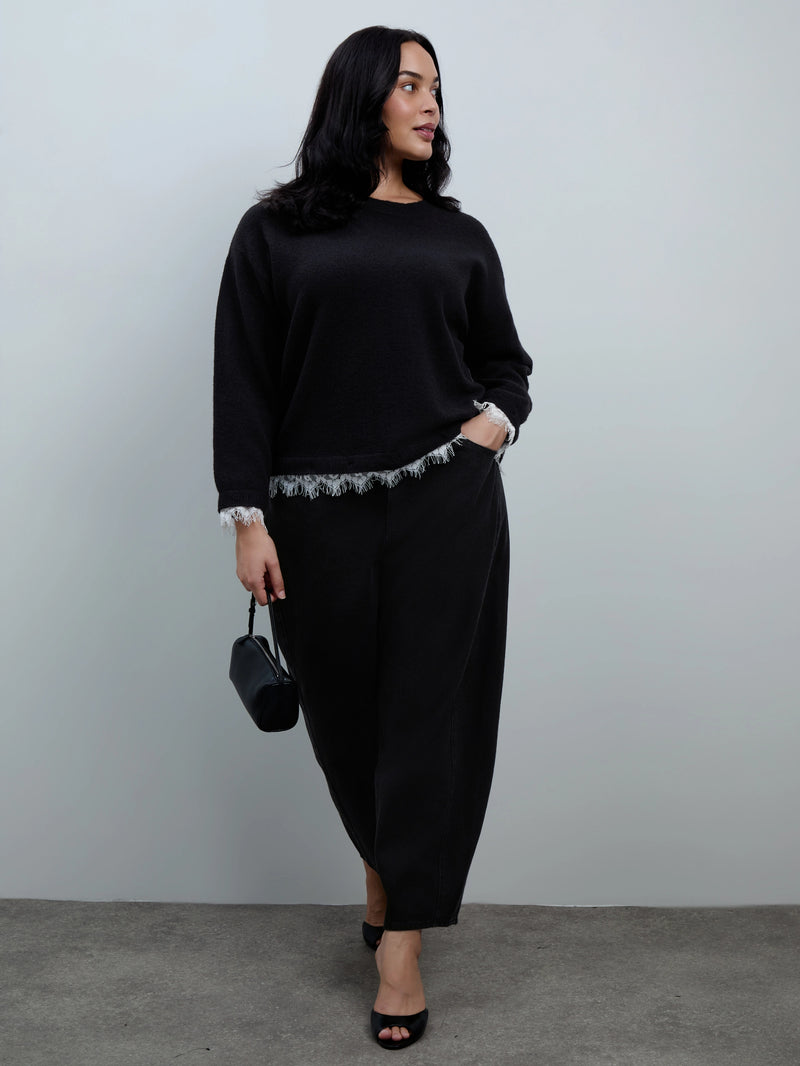 Lace Trim Jumper