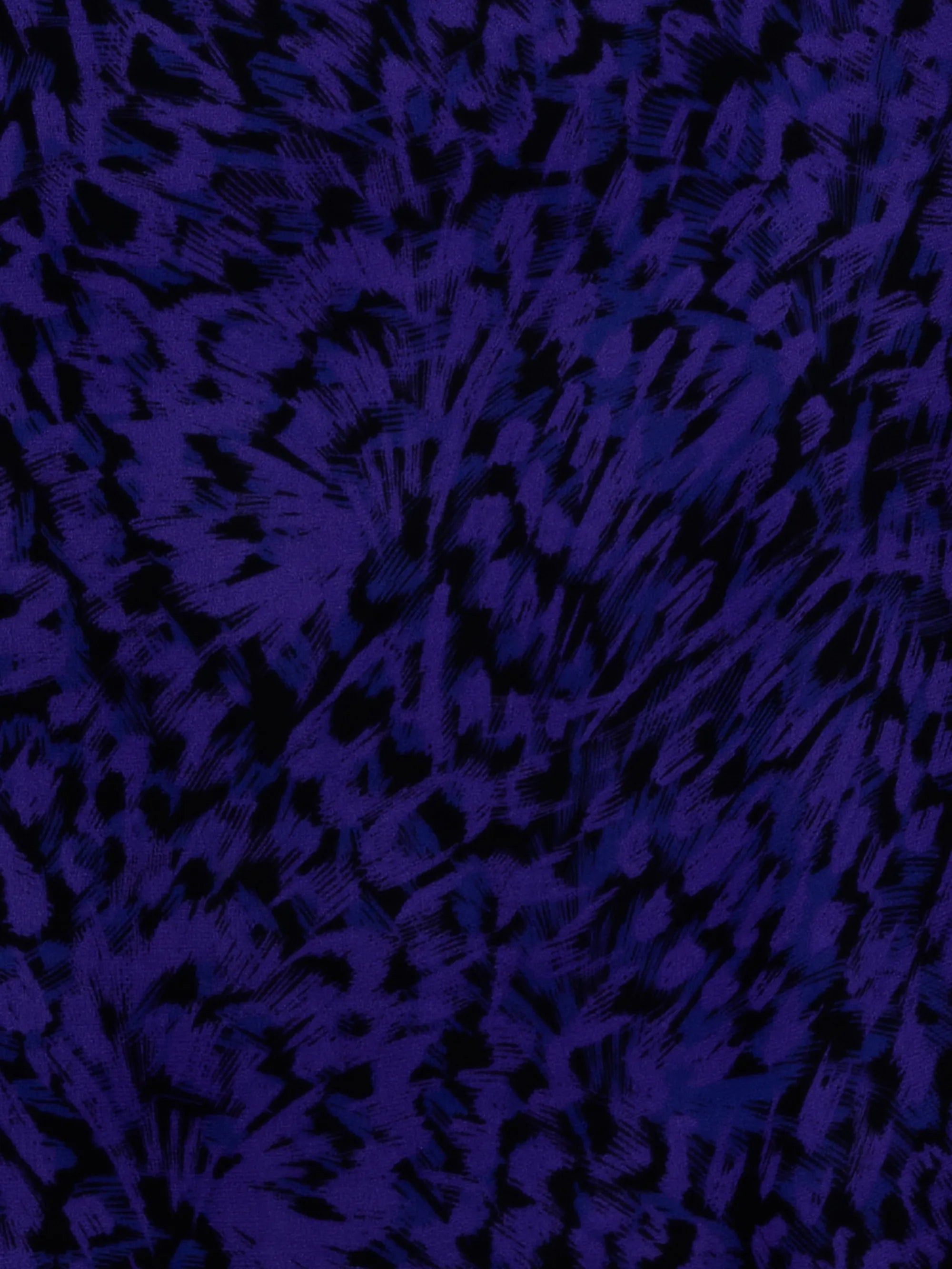 Purple Abstract Print Chiffon Top With Detachable Cami
