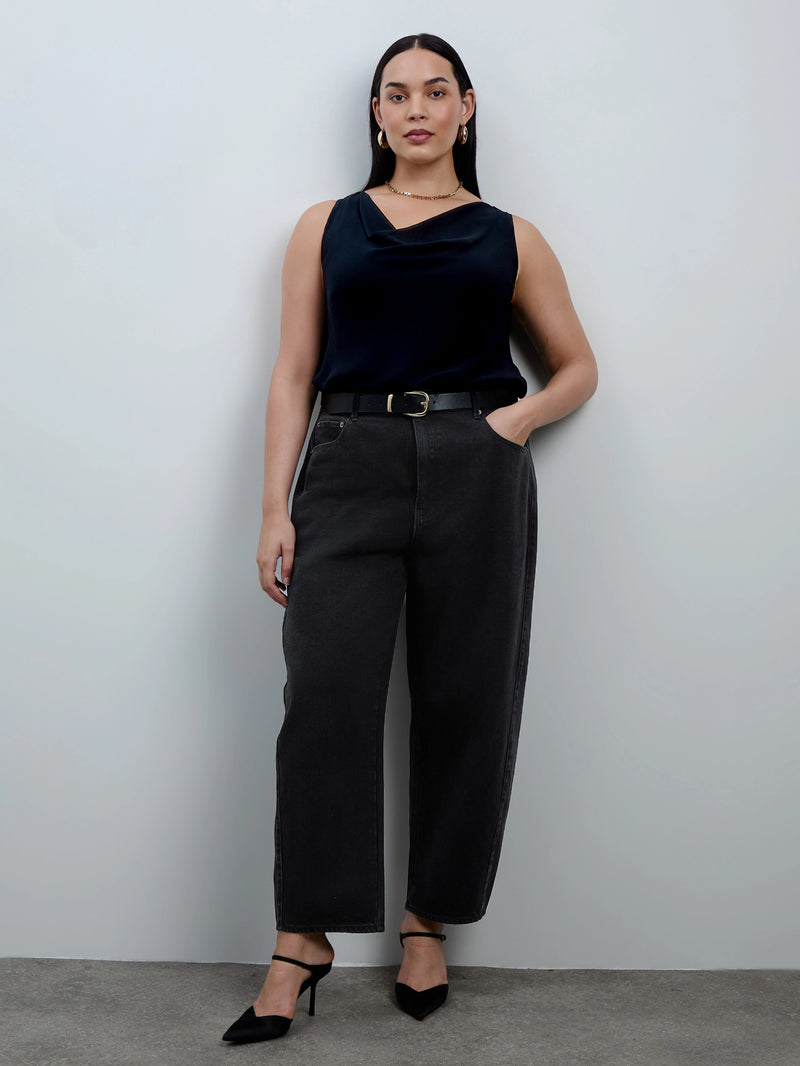 Black Barrel Jeans