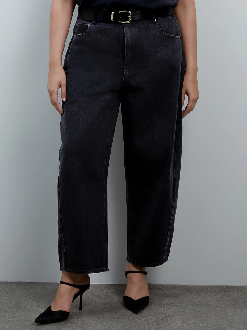 Black Barrel Jeans