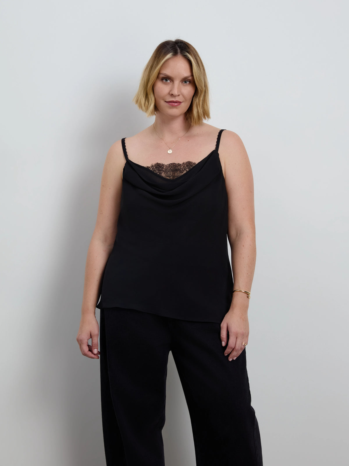 Black Lace Insert Cami