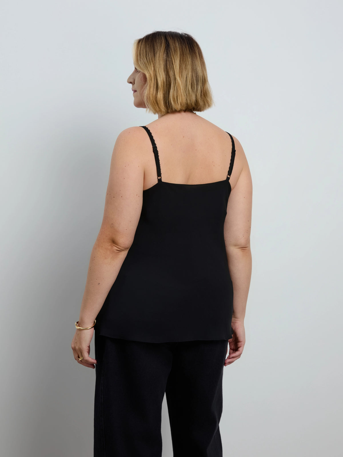Black Lace Insert Cami