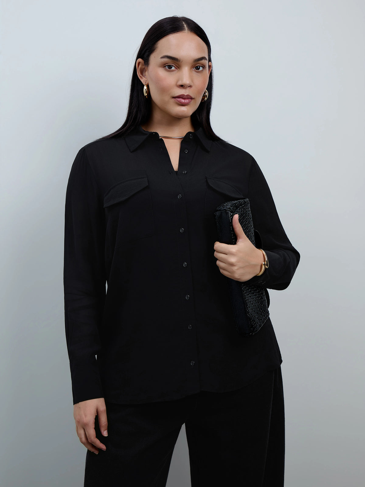 Black Patch Pocket Shirt