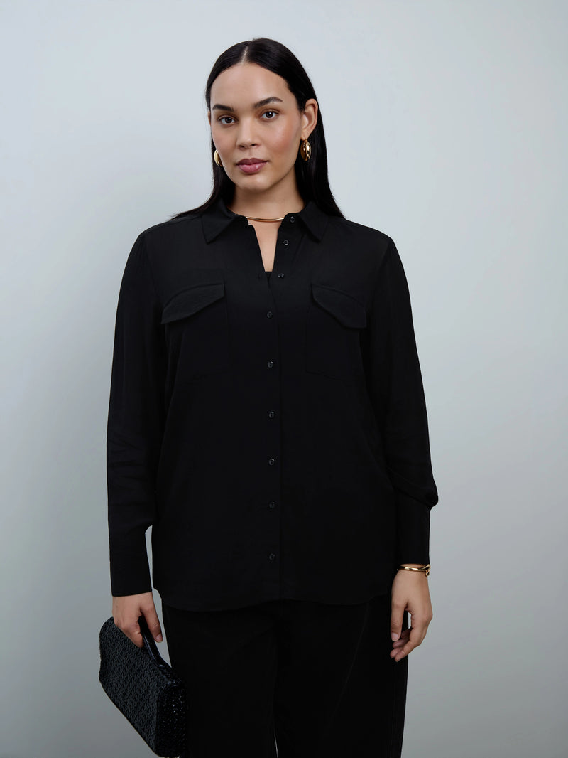 Black Patch Pocket Shirt