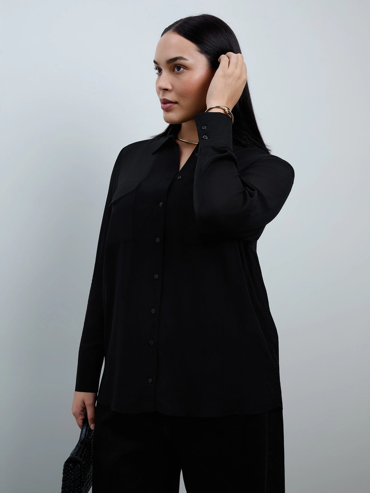 Black Patch Pocket Shirt