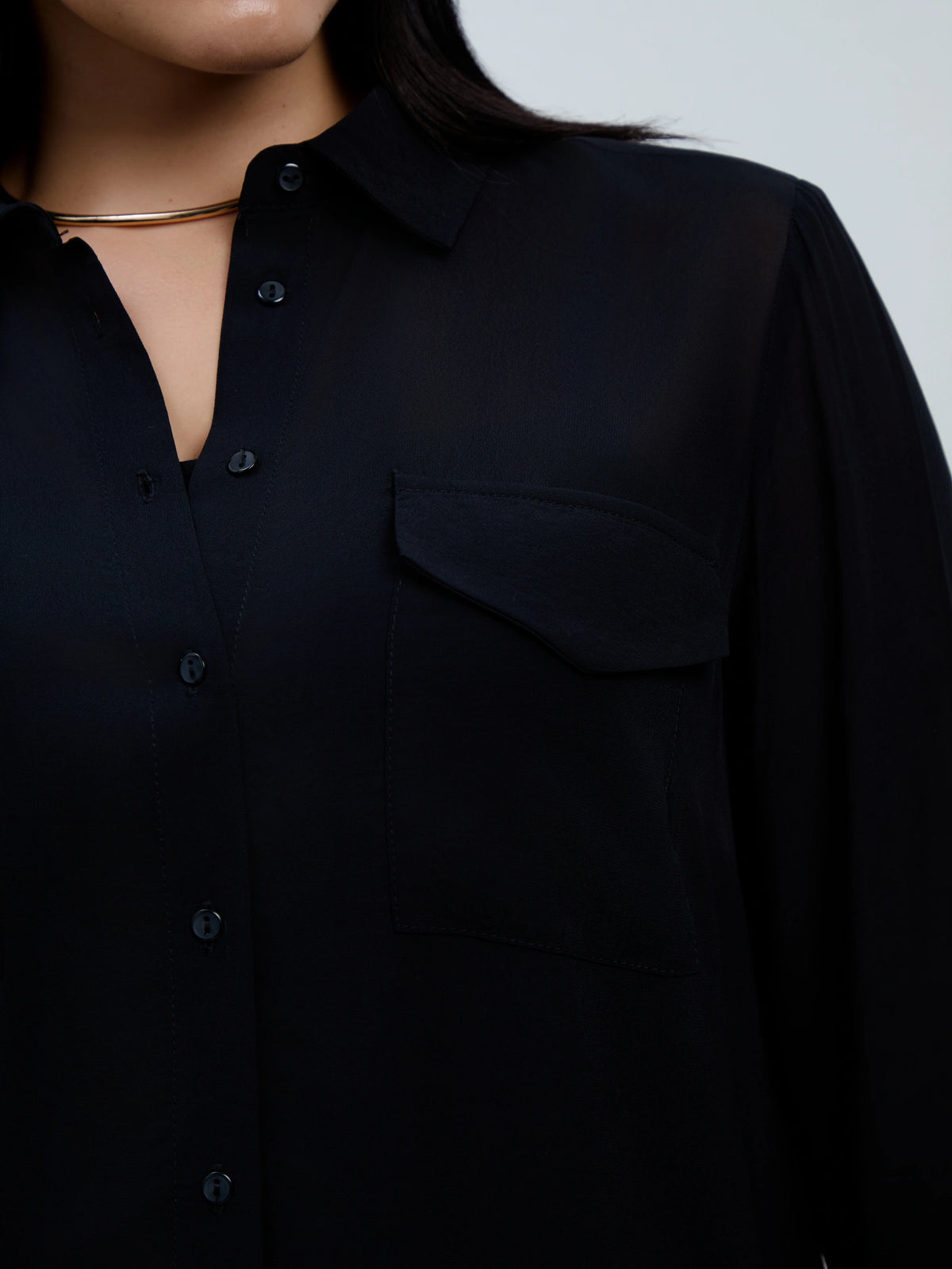 Black Patch Pocket Shirt