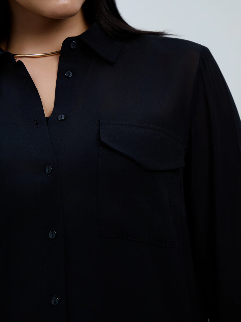 Black Patch Pocket Shirt