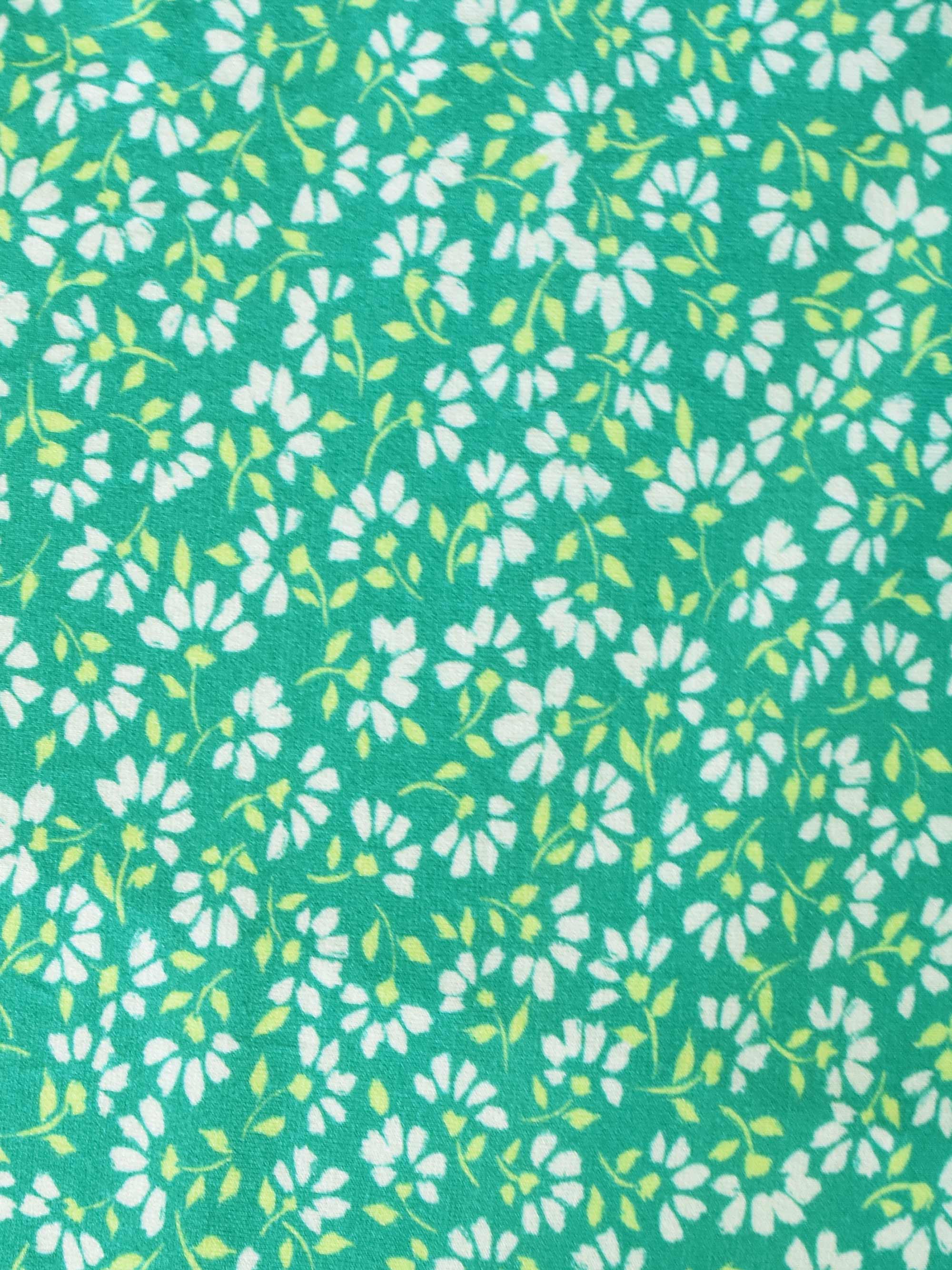 Green Ditsy Jersey Blouse
