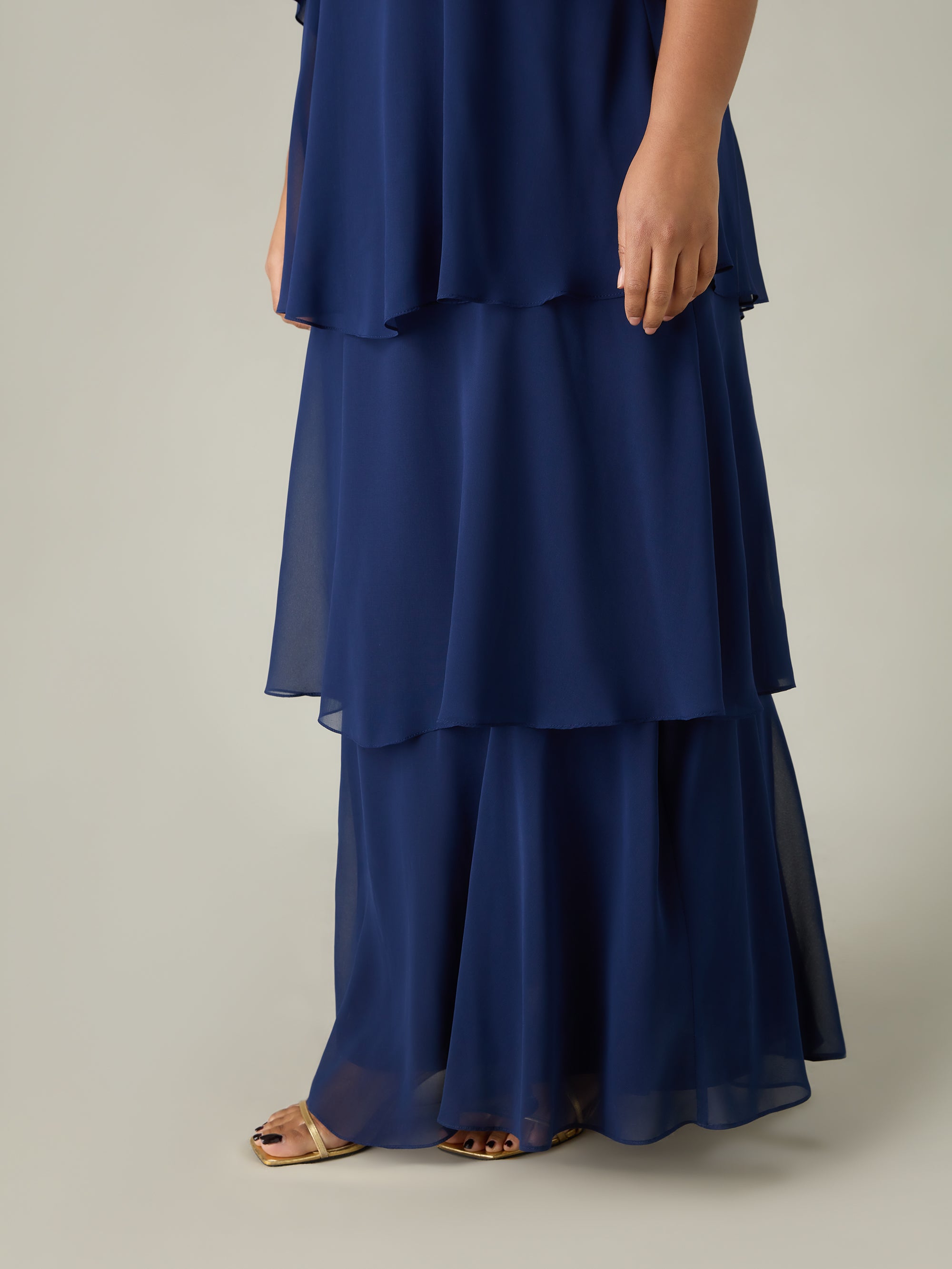 Navy Ruffle Tiered Maxi Dress Navy Ruffle Tiered Maxi Dress