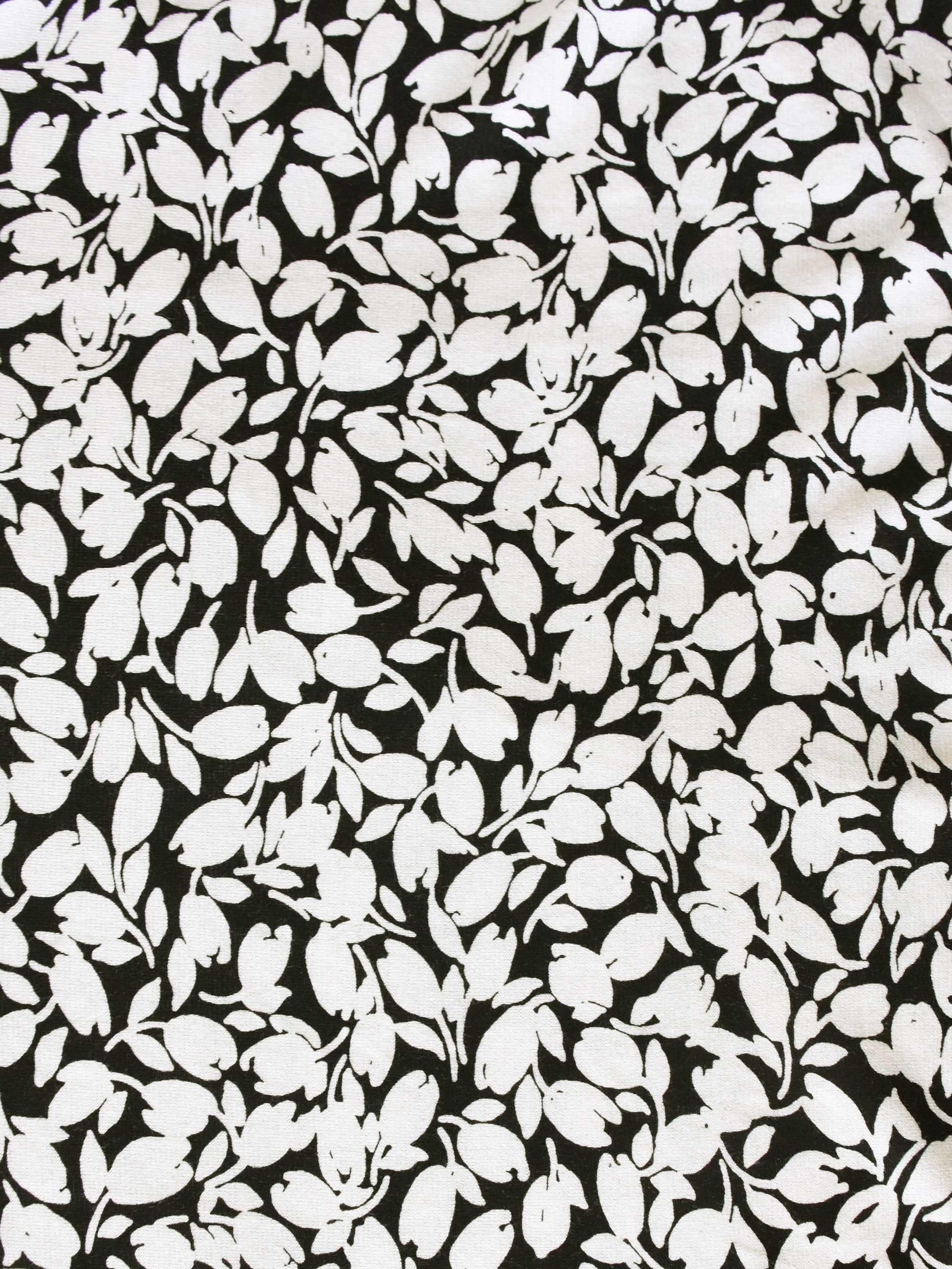 Mono Floral Jersey Blouse