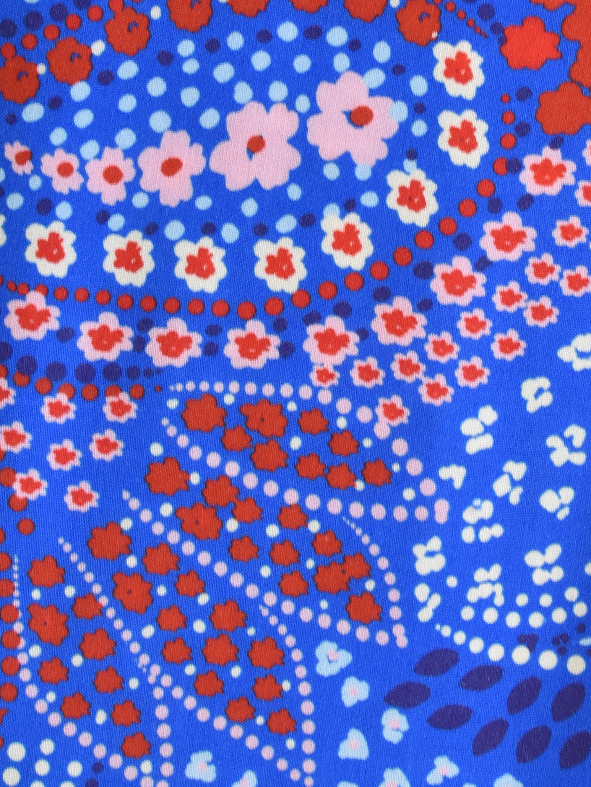 Multi Paisley Print V-Neck Dress