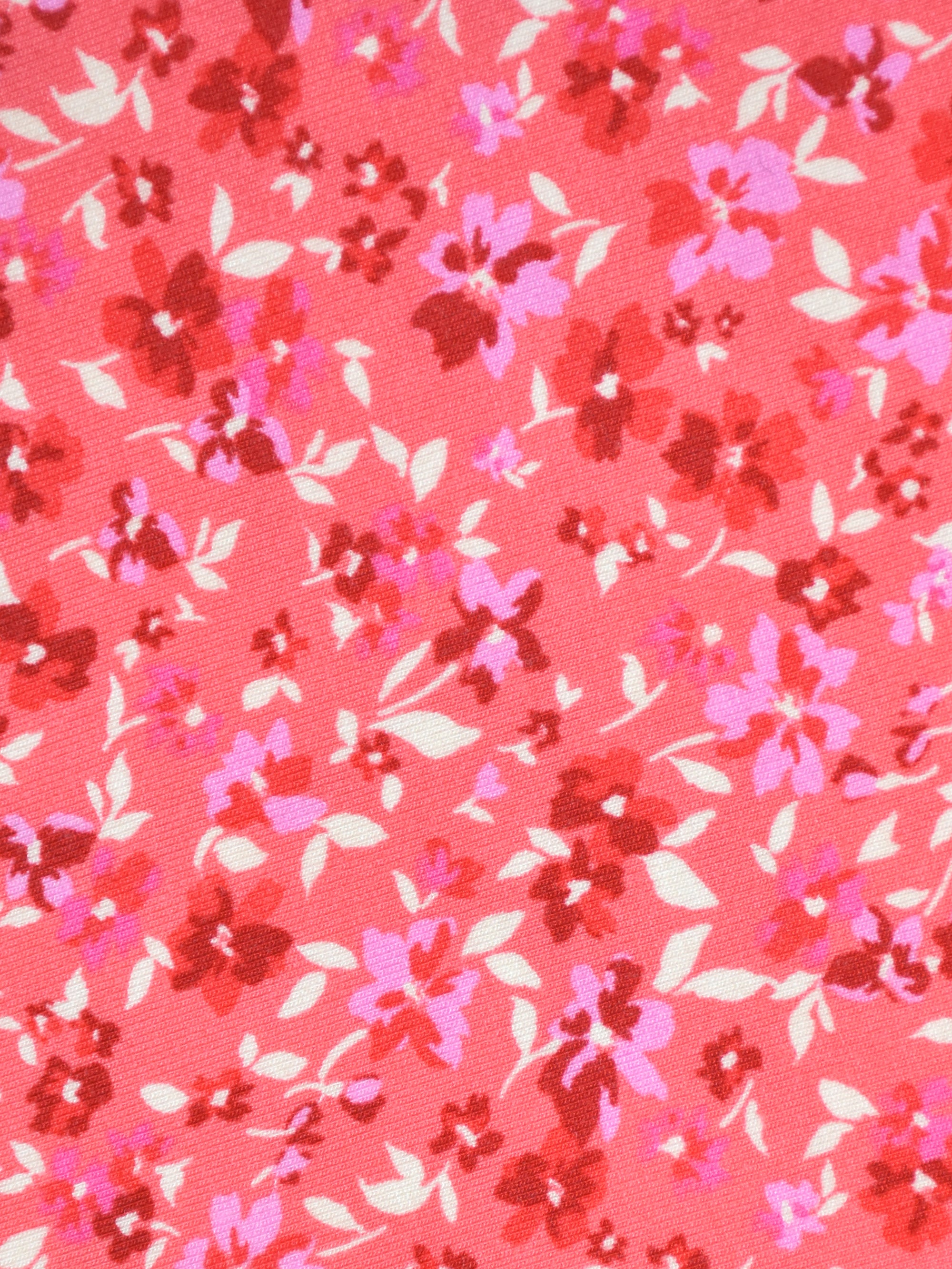 Pink Ditsy Print Jersey Wrap Dress
