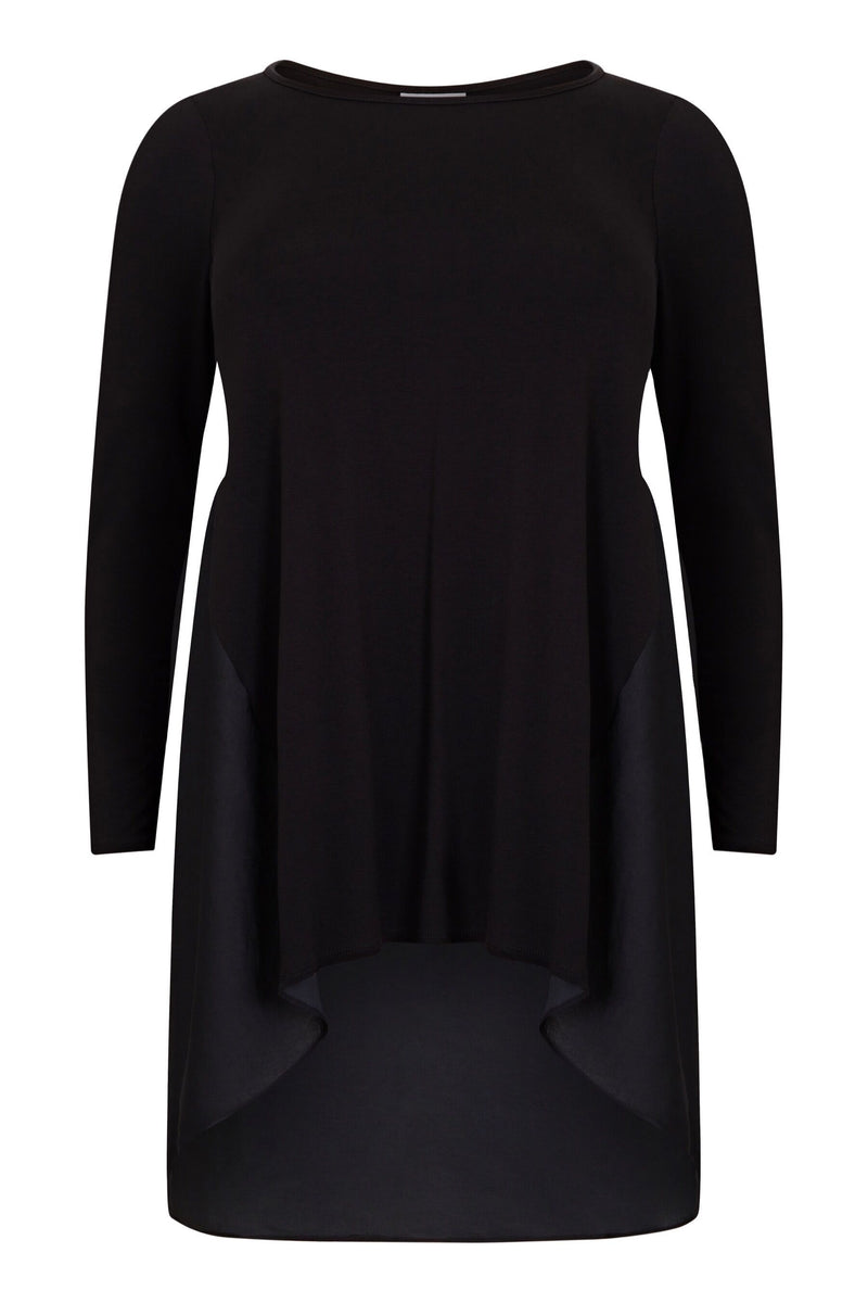 Jersey Satin Mix Tunic