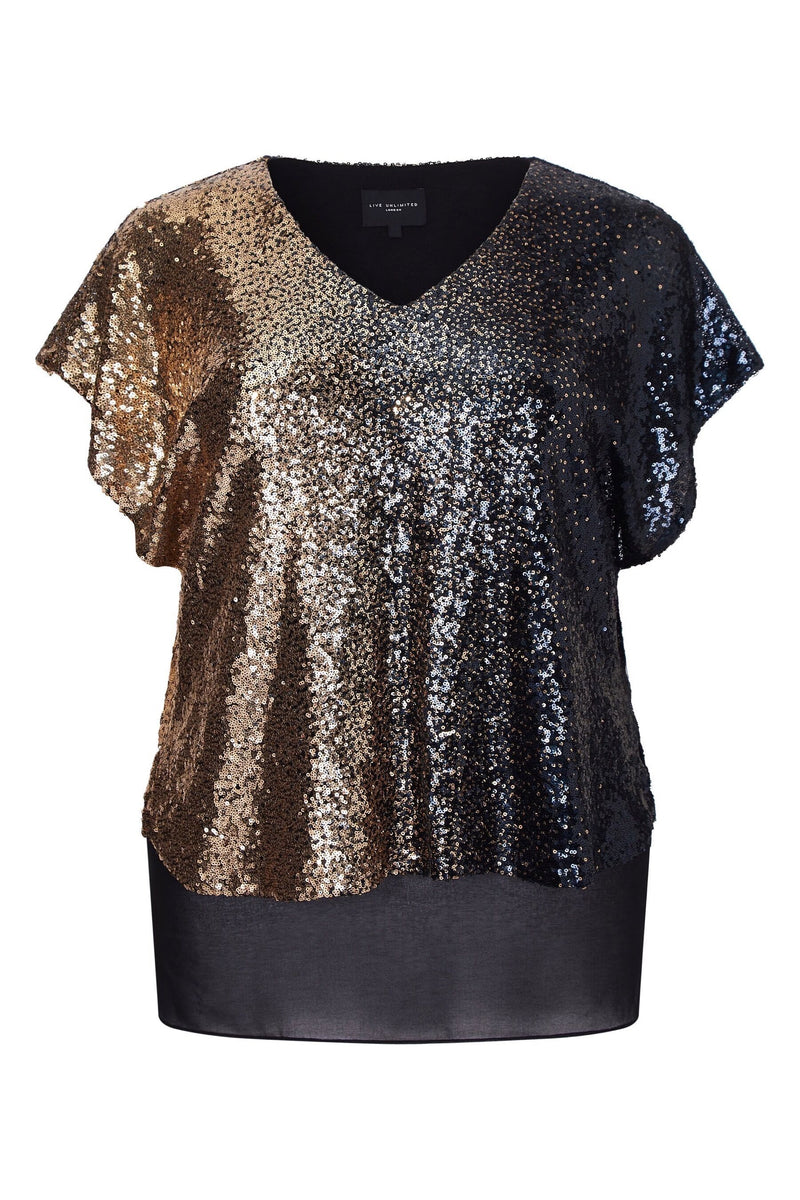 Sequin Ombre Top - Live Unlimited London