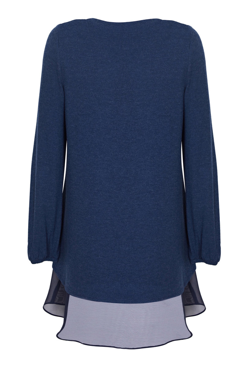 Lightweight Knit Layered Tunic