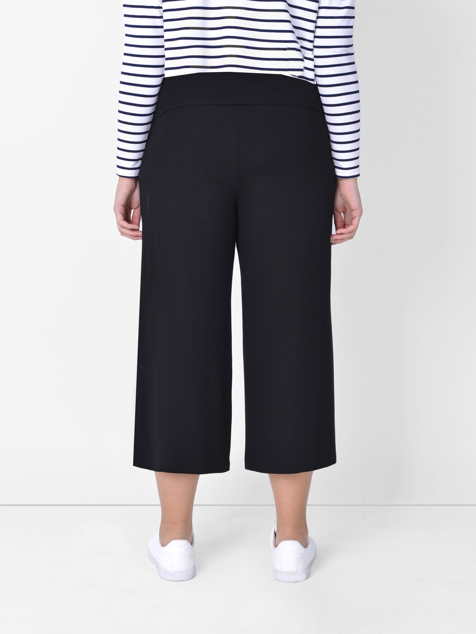 Jersey Relaxed Cropped Trousers