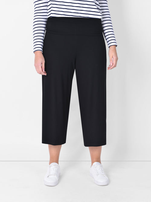 Jersey Relaxed Cropped Trousers