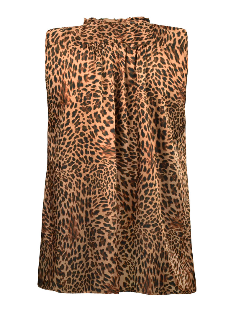 Animal Print Sleeveless Top