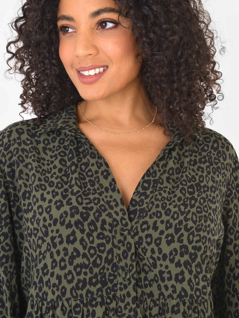 Sustainable Cupro Smock Blouse