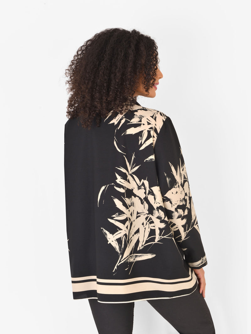 Abstract Border Print Shirt