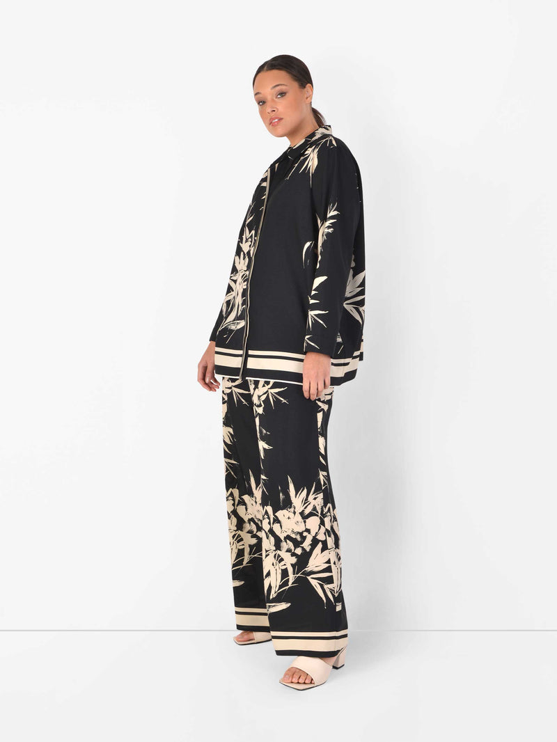 Abstract Border Print Shirt