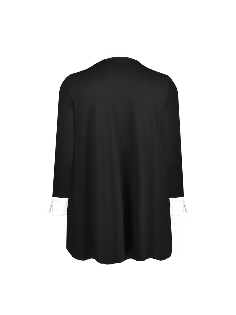 Mono Colour Block V Neck Tunic