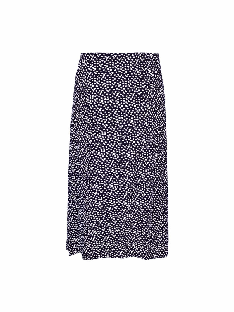 Mono Print Swing Skirt