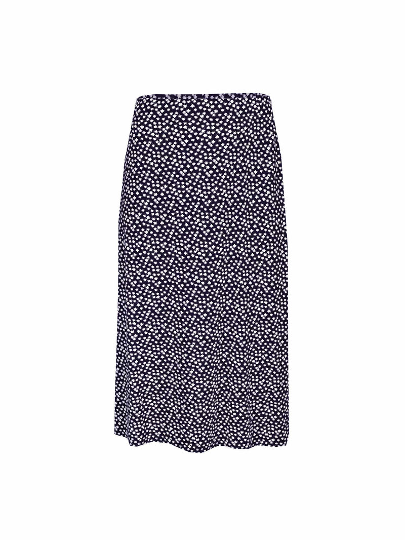 Mono Print Swing Skirt