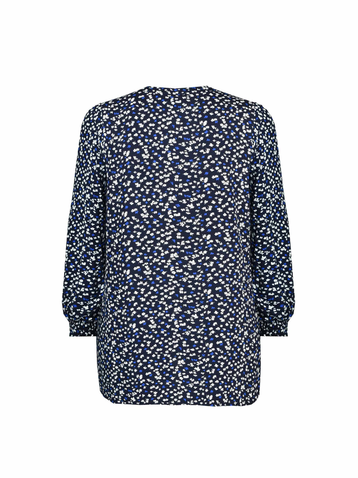 Blue Ditsy Longline Jersey Tunic
