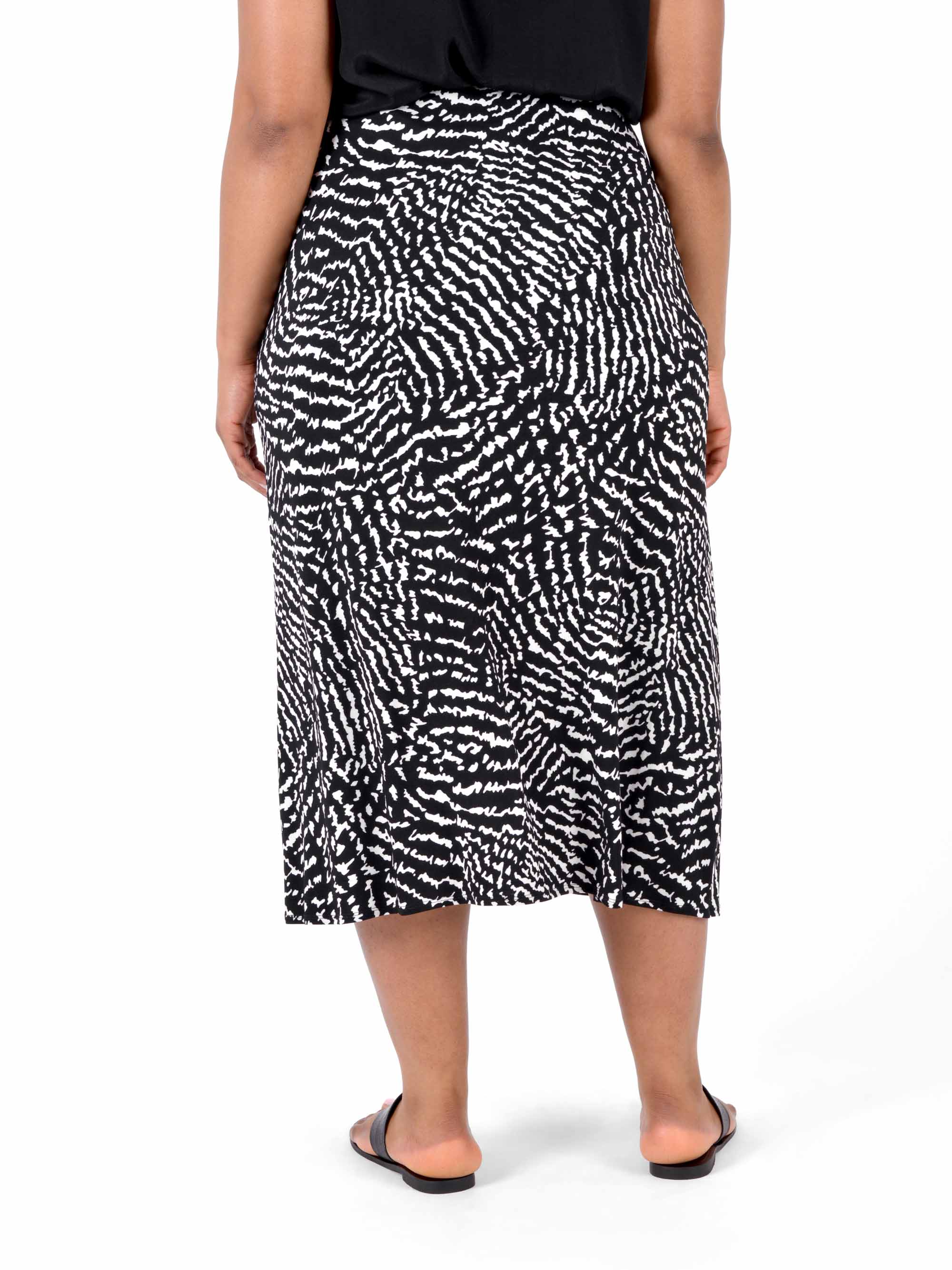 Jersey Swing Midi Skirt