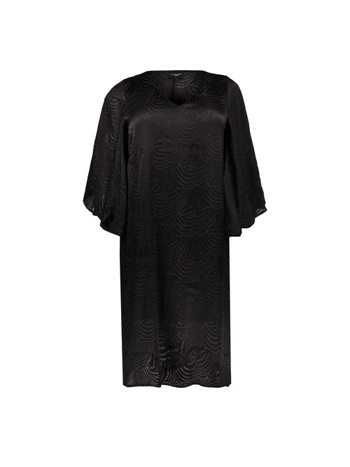 Black Animal Burnout Kaftan Midaxi Dress