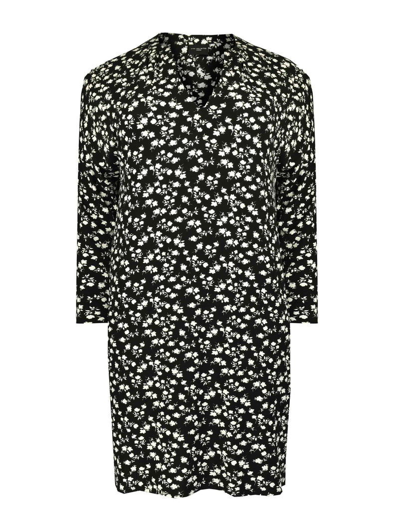 Ditsy Floral Cocoon Pocket Jersey Dress