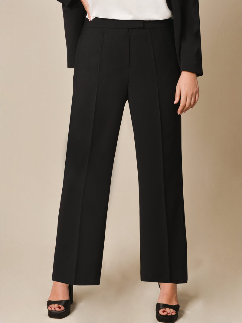 Black Straight Tailored Trouser