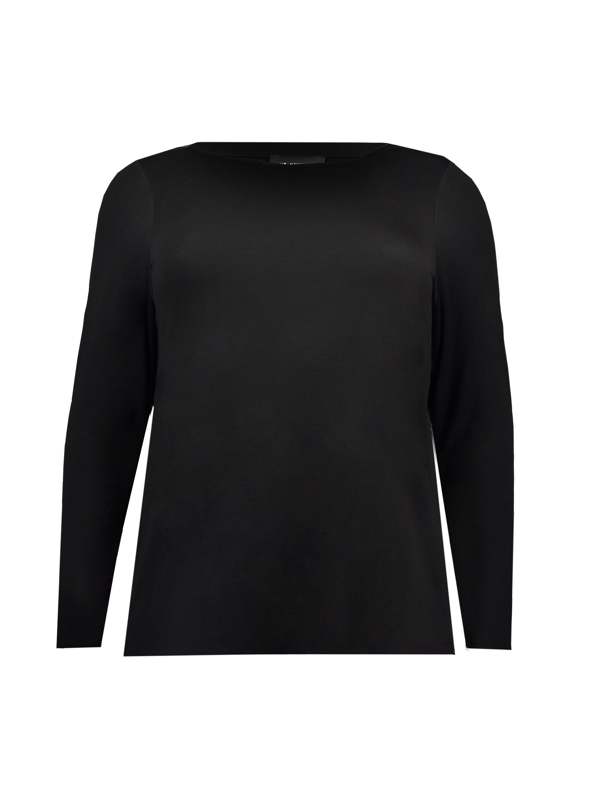 Black Long Sleeve Jersey T Shirt