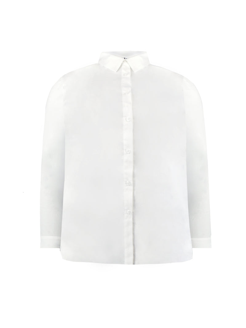 Ivory Fitted Cotton Shirt