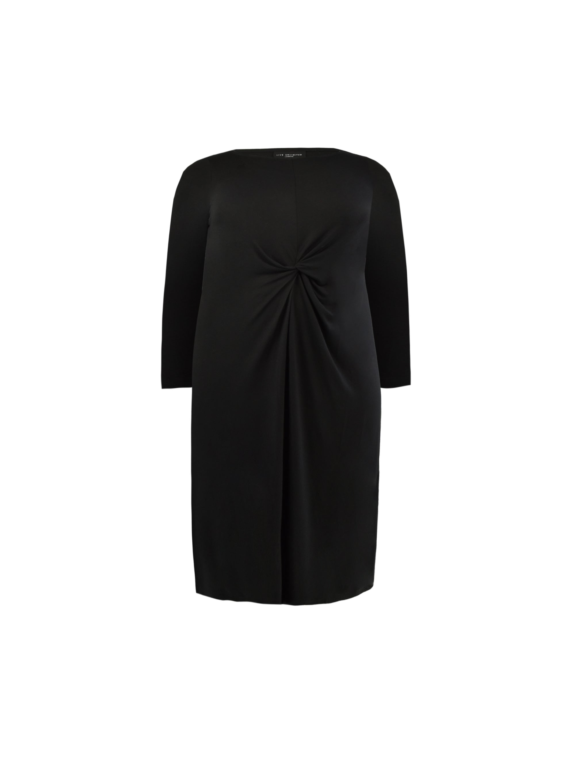Black Knot Waist Jersey T-Shirt Dress Black Knot Waist Jersey T-Shirt Dress