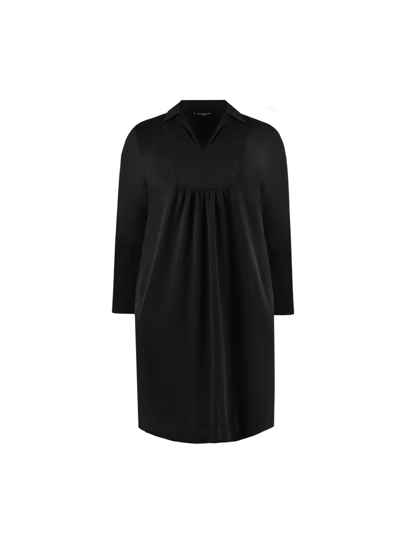 Black Cupro Cocoon Jersey Dress