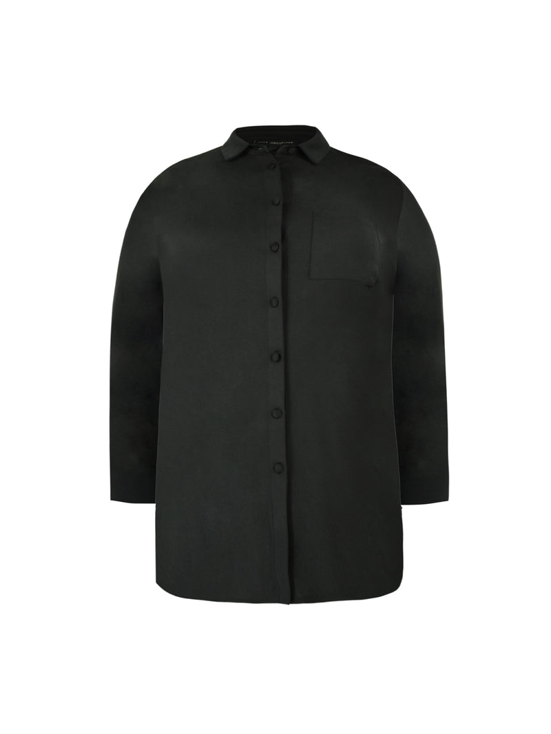 Black Cupro Jersey Shirt