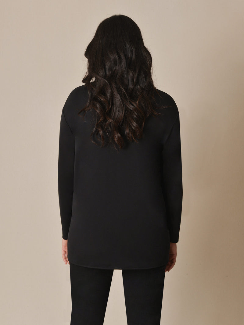 Black Cupro Jersey Shirt