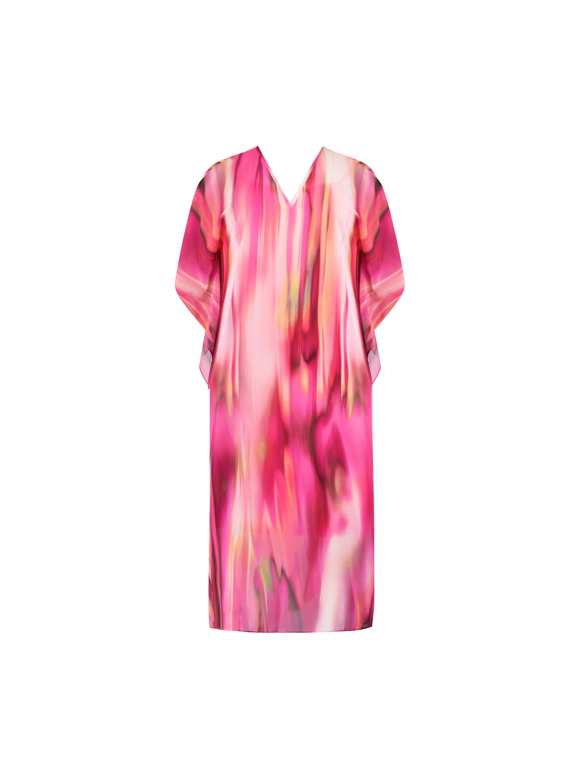 Pink Ombre Kaftan Maxi Dress