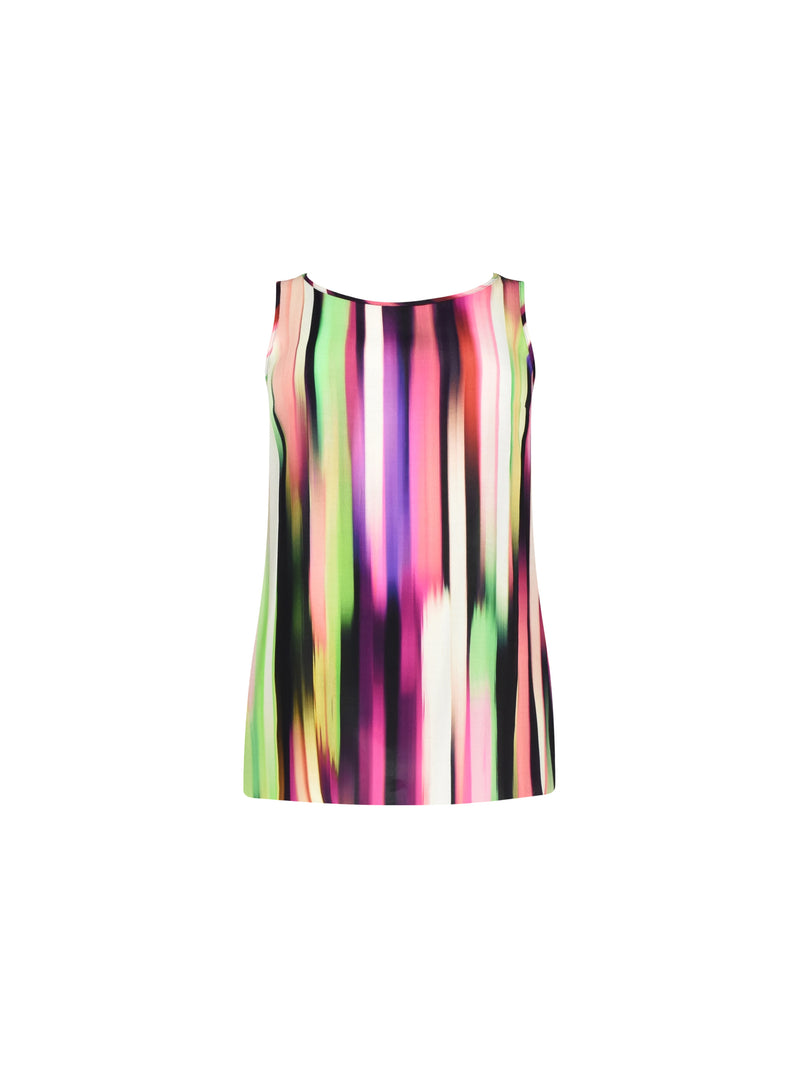 Multi Abstract Print Vest Top