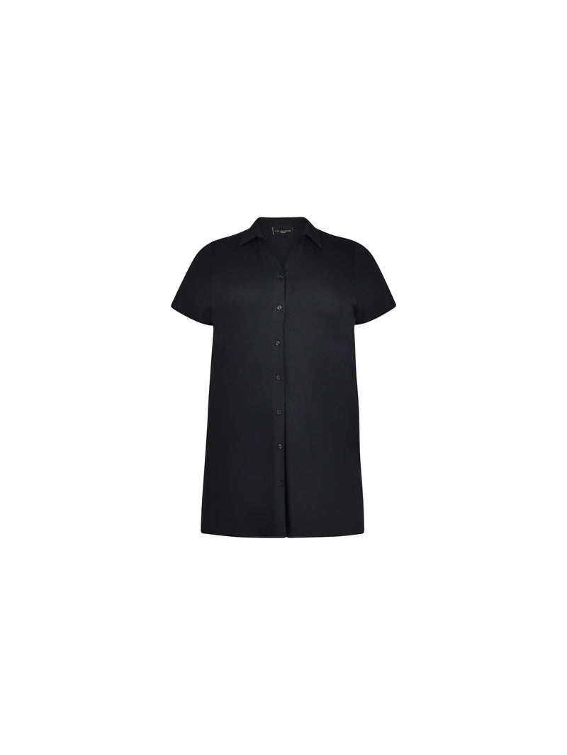 Black Short Sleeve Jersey Shirt